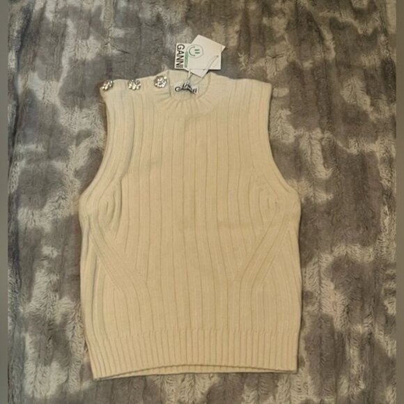 Ganni Sweater Vest Size XXS - Picture 2 of 10